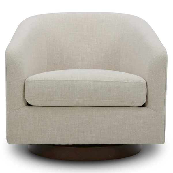 Upholstered Swivel Barrel Chair & Reviews Birch Lane